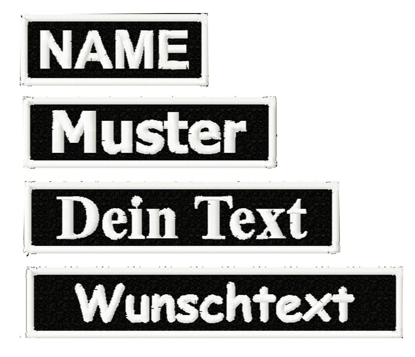 Individuelle Namenspatches mit Satinrand - Personalisiert für Kleidung, Taschen, Hüte - Perfekt für Biker, MC-Mitglieder und mehr