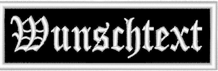 Individuelle Namenspatches mit Satinrand - Personalisiert für Kleidung, Taschen, Hüte - Perfekt für Biker, MC-Mitglieder und mehr