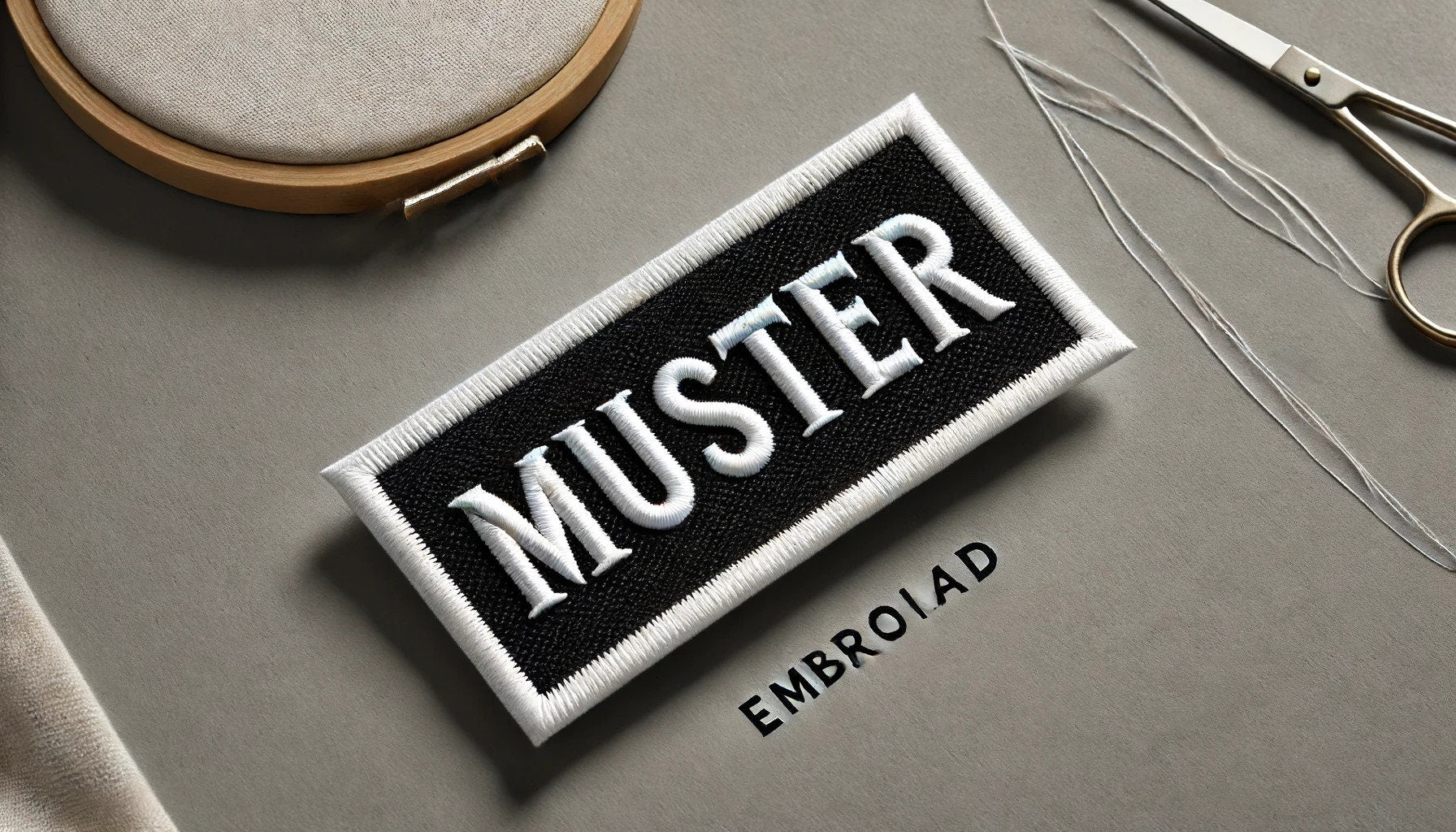 Individuelle Namenspatches mit Satinrand - Personalisiert für Kleidung, Taschen, Hüte - Perfekt für Biker, MC-Mitglieder und mehr