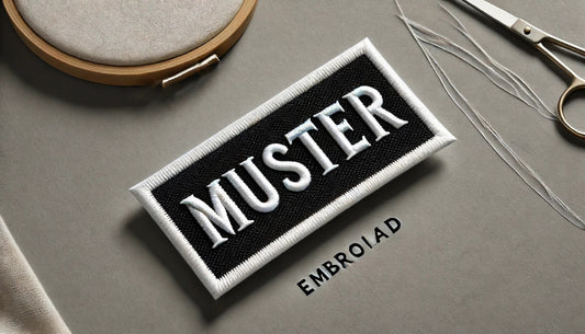 Individuelle Namenspatches mit Satinrand - Personalisiert für Kleidung, Taschen, Hüte - Perfekt für Biker, MC-Mitglieder und mehr